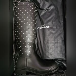 Saint Laurent Nero Flat Heel Footwear